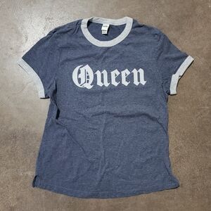 Navy Heathered | KAVIO | Queen Short Sleeve